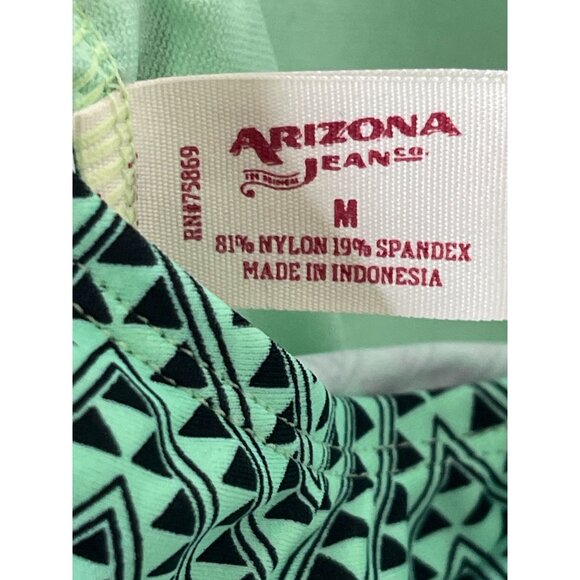 Arizona Jean Co. Green & Black Chevron Bikini Top & Bottom Set - Picture 7 of 7